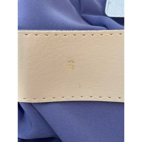 Vintage Madea Church Lady Dress Size 6 Blue Belted Secretary Modest Office