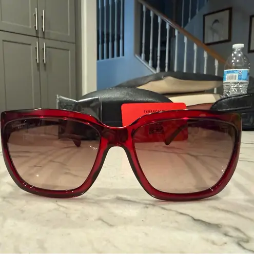 Salvatore Ferragamo SF1018S Sunglasses in Crystal Wine with Grey Gradient Lenses