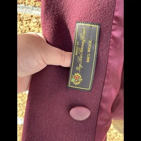 Fleurette Wool burgendy coat size 10 Fleurette Loro Piana Fleurette
