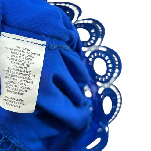 Ramy Brook Ramy Brook Markos Romper Cotton Swim Cover-Up Cobalt Royal Blue Size XS