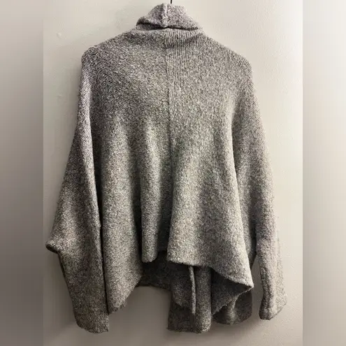 Free People  Womens Oversized Cardigan Sweater XS/S  Grey Boho Shawl Collar cozy