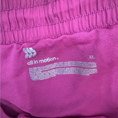 All In Motion Purple Athletic Shorts Lightweight Elastic Waist