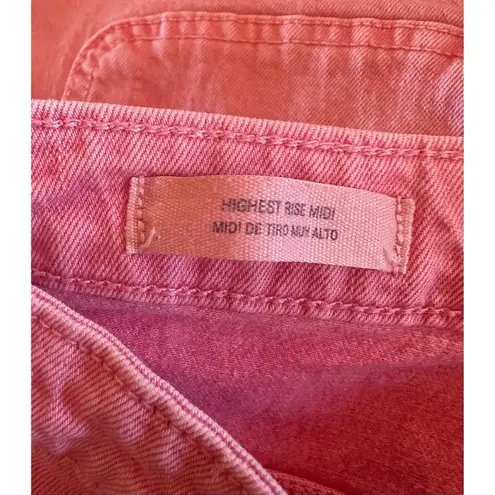 Universal Threads Universal Thread Highest Rise Midi High Waist Acid Wash Denim Carpenter Shorts 6