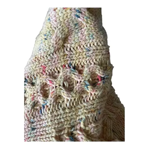 Free People  Honey Cable Pullover Sweater Honeycomb Combo‎ Small