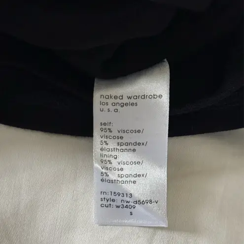 Naked Wardrobe Deep V-Neck Maxi Dress Size Small NWTs