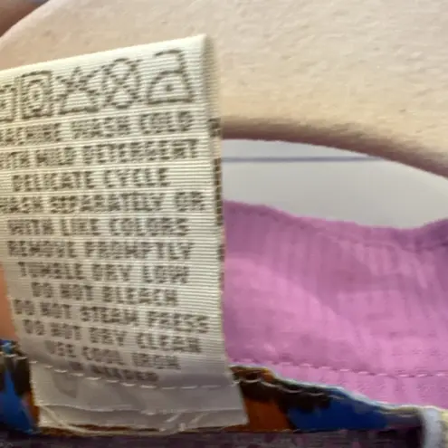 10,000 Ft Above Sea Level Shirt Women's Small Long Sleeve Button UP Top Hiking Pink