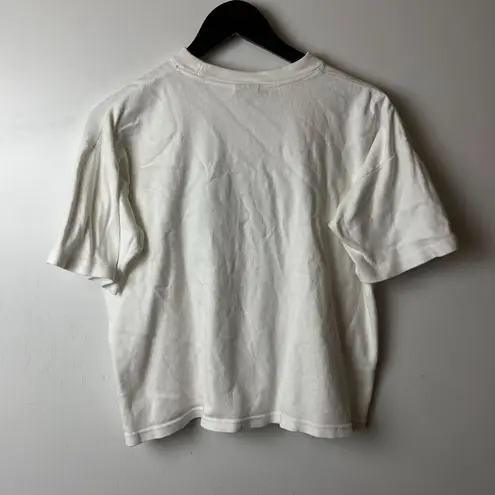 Hard Rock Cafe Oversized Jamaica T Shirt Womens White Large L Embroidered Tee