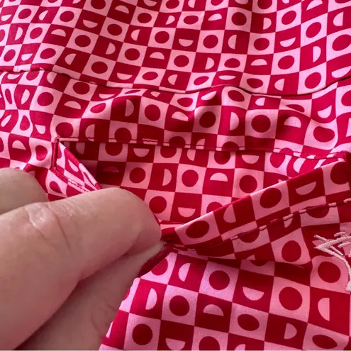 Golftini Possibilities Side Pleat Golf Skort NWT size 14 Red & Pink Skirt