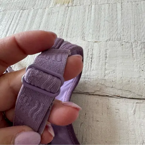 Fair Harbor the Corliss Sports Bra size Large in Purple Racerback Activewear