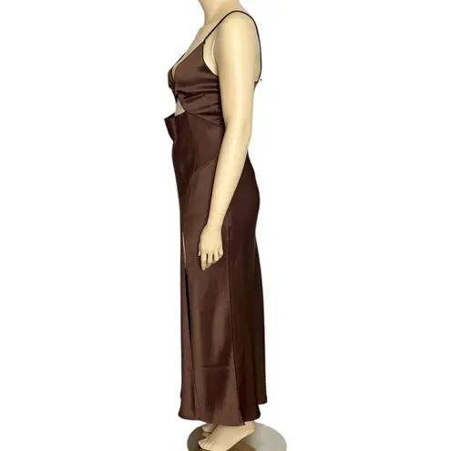 Bec & Bridge Hazel Cut-Out Maxi Dress, Chocolate, 12 (US)