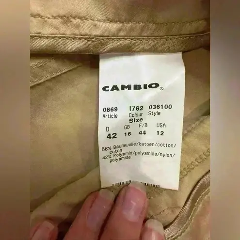 Cambio Women’s Y2K Shiny Glossy Gold Wide