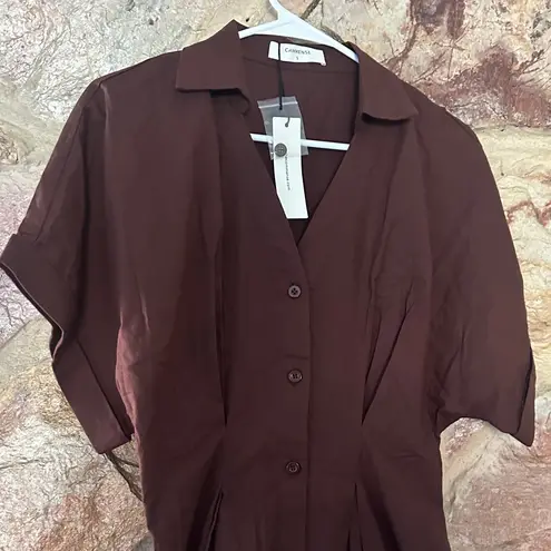 Commense Chocolate Brown Maxi Dress size small