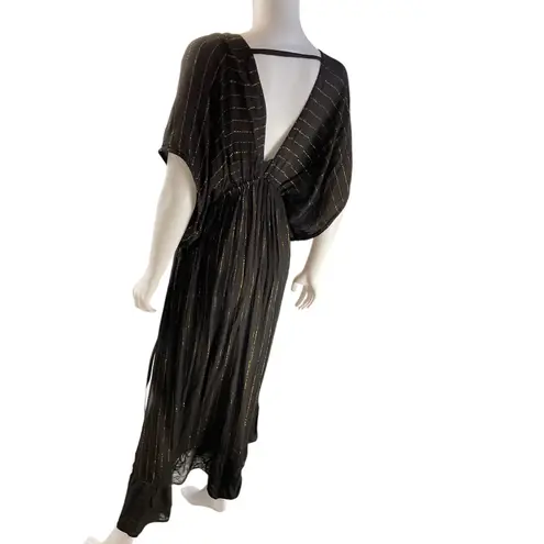 Open Back Tie Waist Slit Party Evening DARK ANGEL V