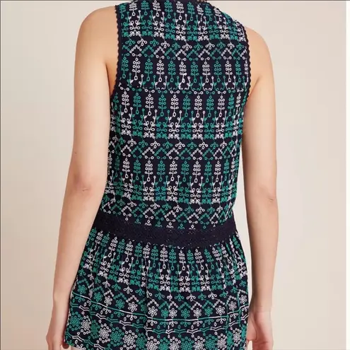 Maeve Women Sleeveless Top XS Boho Indie Festival Cottage Hippie Feminine Artsy