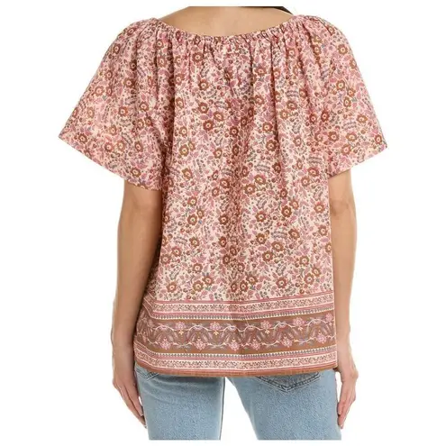 Faherty  Florence Boho Top Organic Cotton Tassel Blouse Size XS