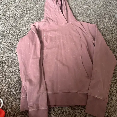 Lululemon  Scuba Pullover Size 6 Pink Acid Wash Hoodie