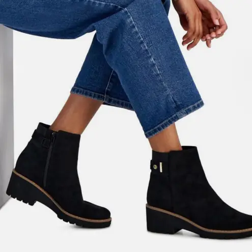 Giani Bernini Women's Vedaa Ankle Boots | Black Microfiber NWT In Box