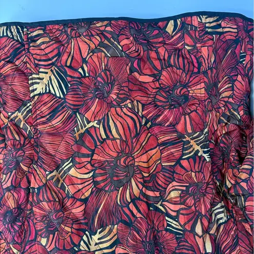 RQT Women's Sz XL Multicolored Quilted Full Zip Up Puffer Jacket Red