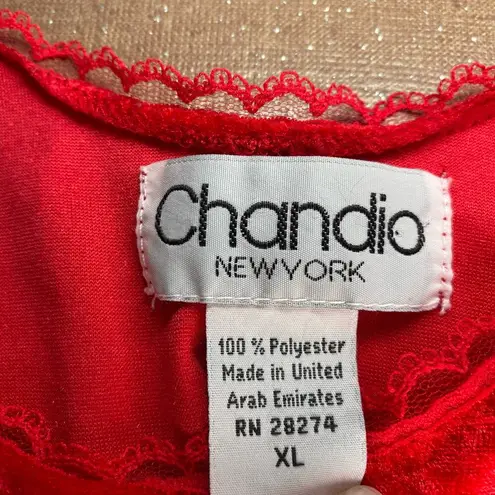 American Vintage Chandia NY Vintage 90s red velour tank top emo romantic whimsygoth grunge XL