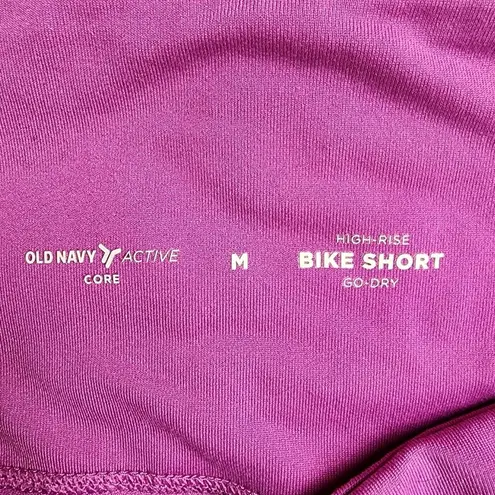 Old Navy  Bike Short Go Dry Active Core High Rise Magenta Size M