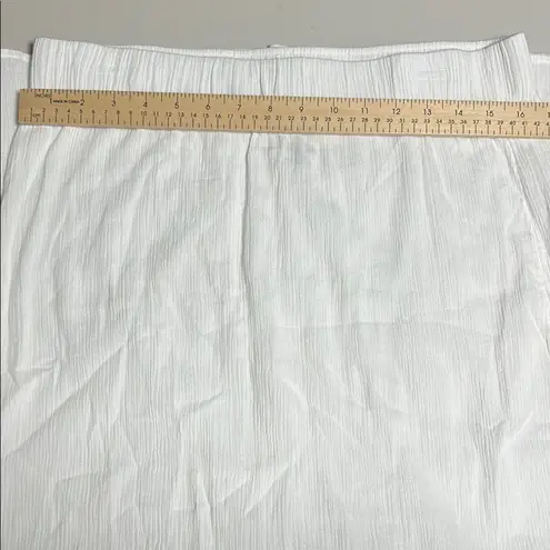 Lands End Women's Gauze Maxi Swim Cover Up Size Large White