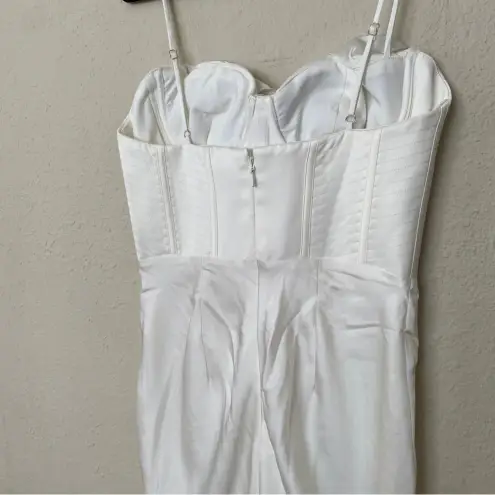 House Of CB  L D-DD‎ Myrna Ivory Corset Slip Dress white NWOT  $269