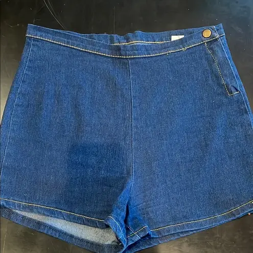 Women's Blue Denim Shorts highwaisted large