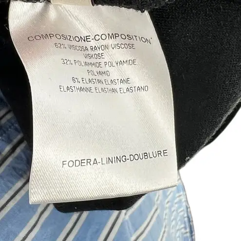 Stella McCartney Dress Plunging V Neck Zipper Pockets Black Size 38 US 2 4