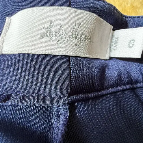 Lady Hagen Blue A-Line Mini Skorts for Casual Wear