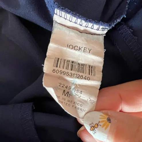 Women’s Jockey Navy scrub pants Size Medium petite Blue