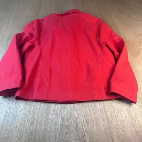 Worth Petite Coral Cotton Blend Button Front Jacket Women’s Small USA Made Orange Size undefined