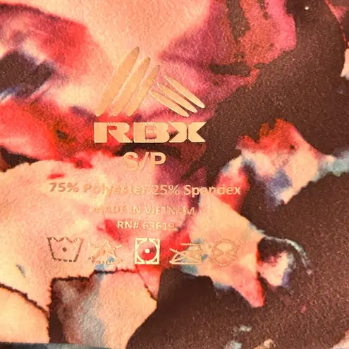 Colorful Leggings Small Floral Abstract Activewear Workout Gym Yogo Pilates Purple