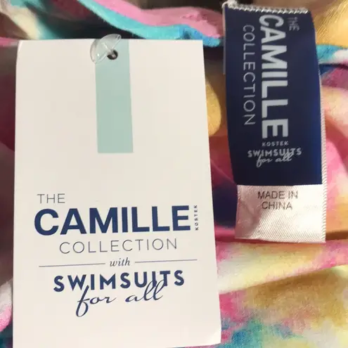 Crop Hoodie Swimsuits For All Camille Kostek Collection Terry Sorbet 1XL NWT Pink Size undefined