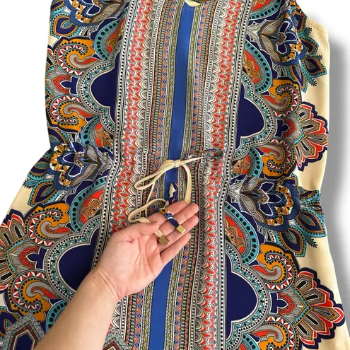 Lucy & Laurel Lucy & Laurel Women’s Size 8 Boho Tribal Print Mini Dress Adjustable Straps