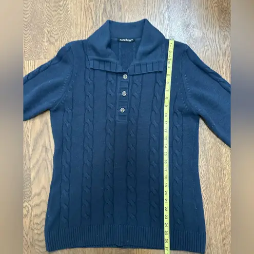 Anne Kriss vintage wool quarter button sweater Large