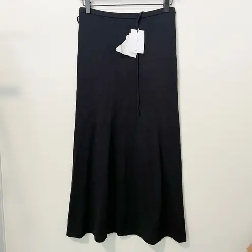 LPA Caliana Tie Midi Skirt in Black