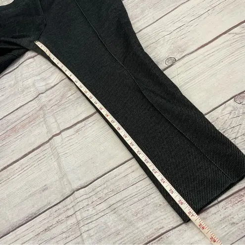 Akris Punto Pleat Front Checked Soft Cropped Trousers Black Grey Size 14 - Image 3