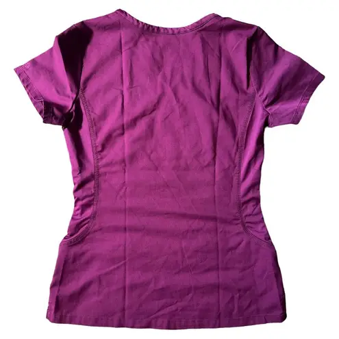 Healing Hands  Burgandy Scrubs Top, XS