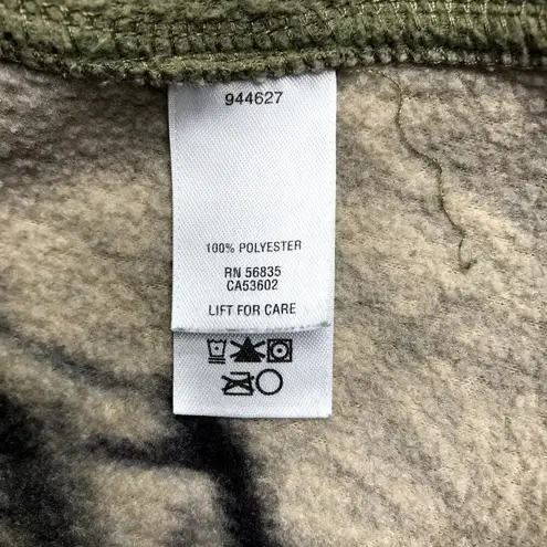 Cabela's  Colorblock Fleece Jacket Women M Green Full Zip Outdoor Camping Travel