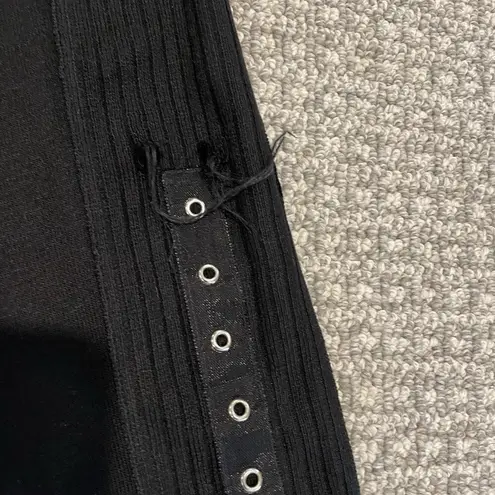 Misook Exclusively  Pants Women's XL Wide Leg Knit Stretch Acrylic Slinky High