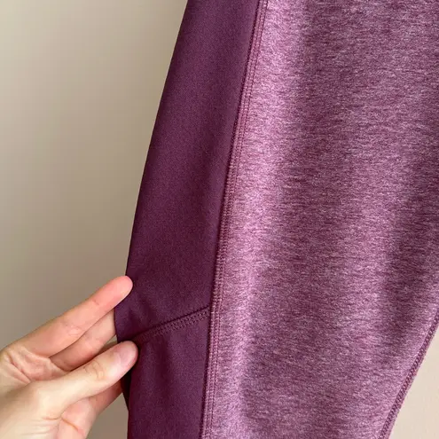 The North Face  Purple Mesh Panel Leggings, Flashdry Leggings, Size Large