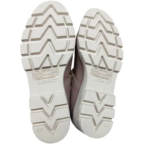 Vionic Alma Mary Jane Wedge Pump 9M NEW Champagne Leather COmfort