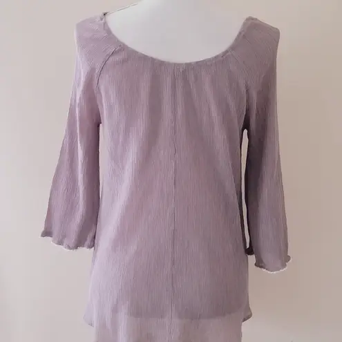 indigo. Soul crinkle blouse size medium