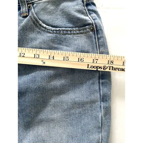 Luca + Grae NWT High Rise Distressed Denim Jeans Straight Leg Sz M - Image 6