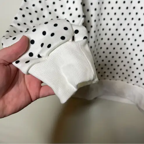 RADARTE LOGO SWEATSHIRT in Black White Polka dot Crewneck sz XL