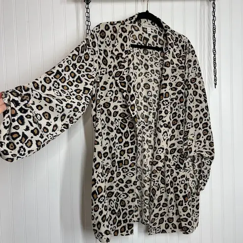 Dana Buchman NWT & NWOT Animal Print Blazer & V-Neck Tee Bundle OF 2 Size XL