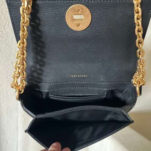 Tory Burch  Black Leather Crossbody Bag