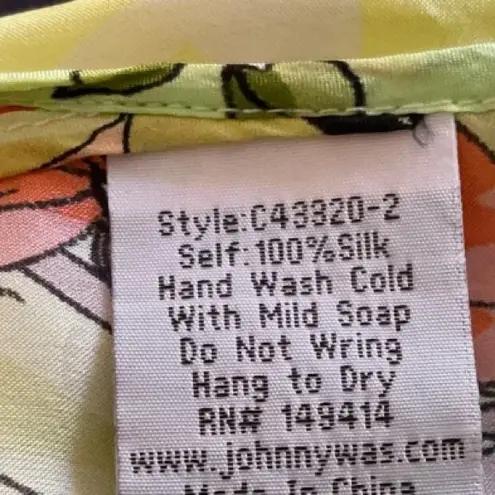 Johnny Was embroidered Tawney Long Silk
Kimono NWT RARE