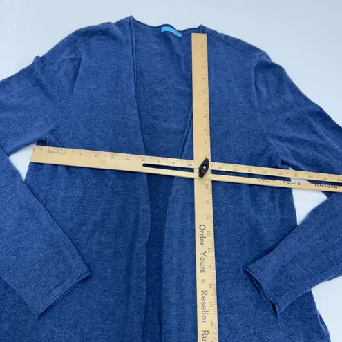 J McLaughlin Cardigan Womens Medium Blue Knit Long Open Sweater Duster Midi