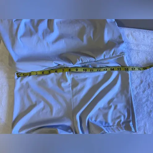 Women's Mid Rise Danskin Skort Performance Skort Shorts WhiteBlack size M(8